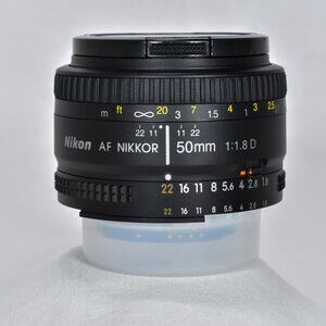 Nikon AF NIKKOR 50mm f/1.8D Lens - Black